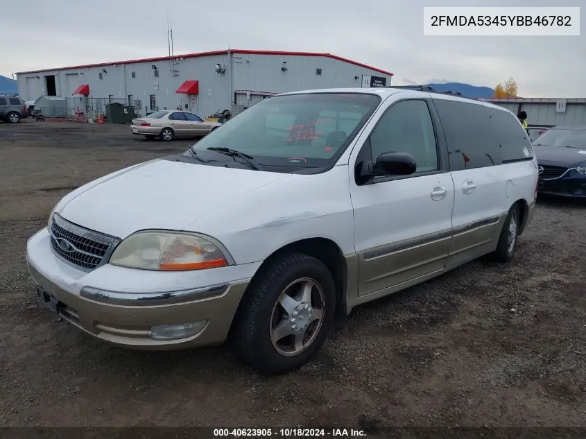 2000 Ford Windstar Limited/Sel VIN: 2FMDA5345YBB46782 Lot: 40623905