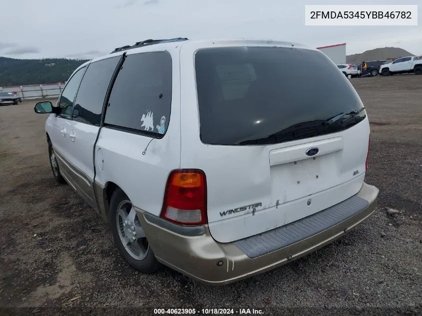 2000 Ford Windstar Limited/Sel VIN: 2FMDA5345YBB46782 Lot: 40623905