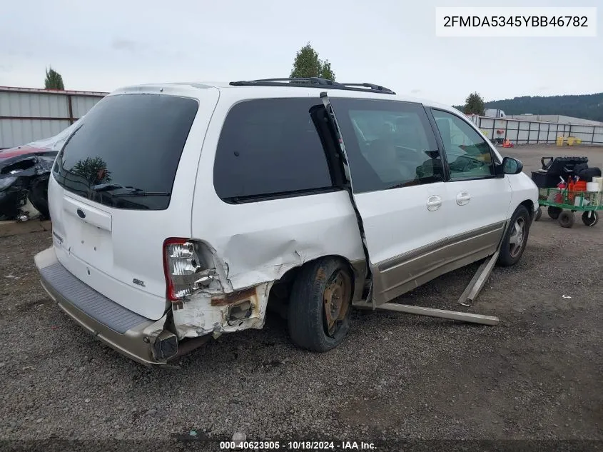 2000 Ford Windstar Limited/Sel VIN: 2FMDA5345YBB46782 Lot: 40623905