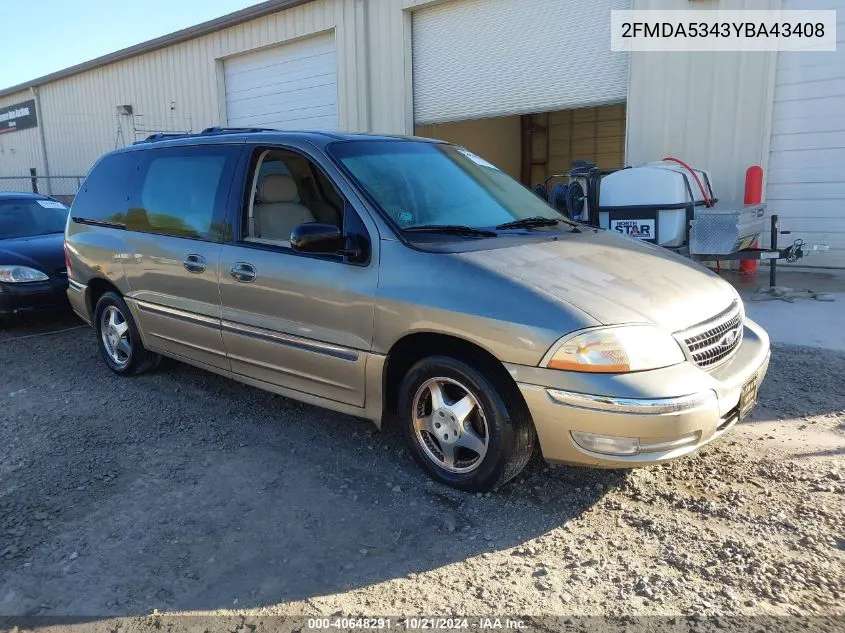 2FMDA5343YBA43408 2000 Ford Windstar Limited/Sel