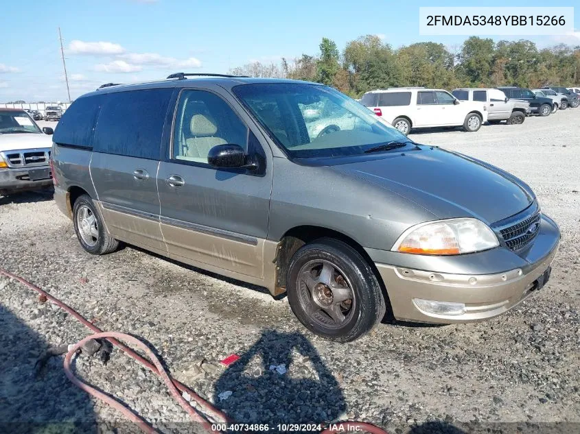 2000 Ford Windstar Limited/Sel VIN: 2FMDA5348YBB15266 Lot: 40734866