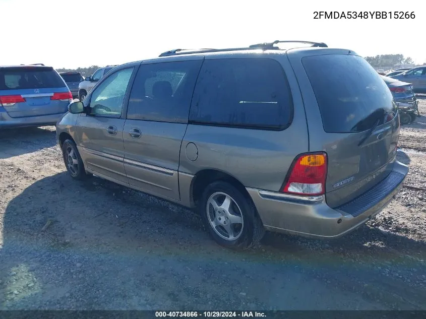 2000 Ford Windstar Limited/Sel VIN: 2FMDA5348YBB15266 Lot: 40734866