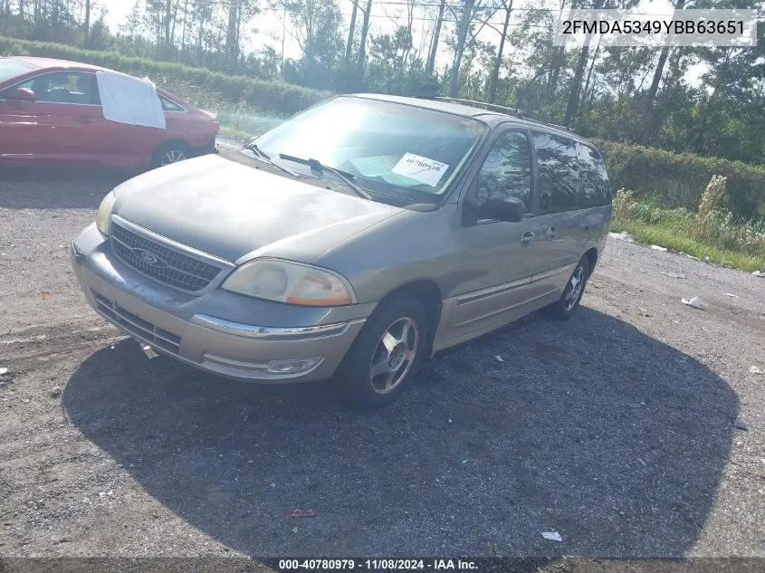 2000 Ford Windstar Limited/Sel VIN: 2FMDA5349YBB63651 Lot: 40780979