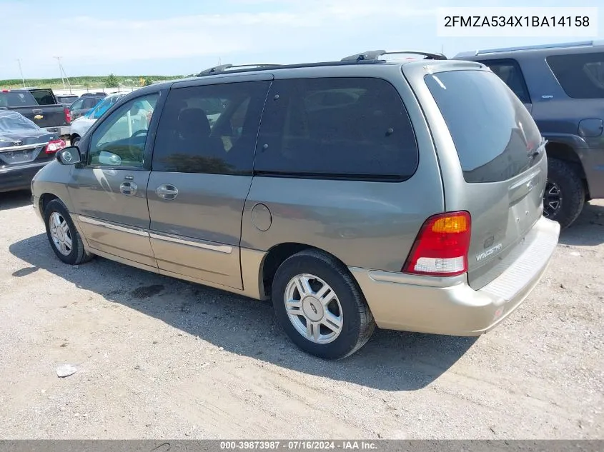 2001 Ford Windstar Sel VIN: 2FMZA534X1BA14158 Lot: 39873987