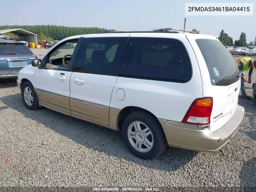 2001 Ford Windstar Sel VIN: 2FMDA53461BA04415 Lot: 40266095