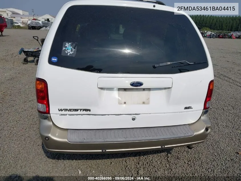 2FMDA53461BA04415 2001 Ford Windstar Sel