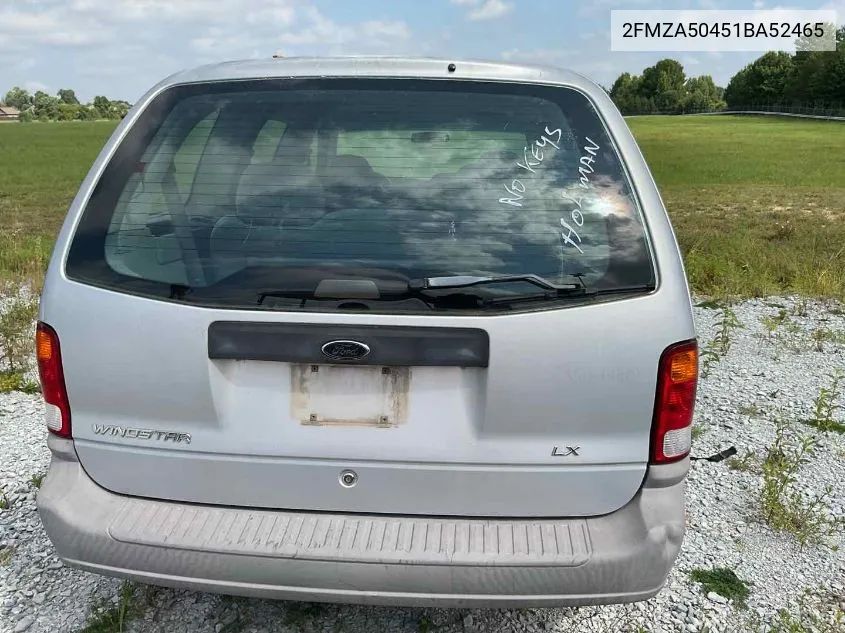 2FMZA50451BA52465 2001 Ford Windstar Lx