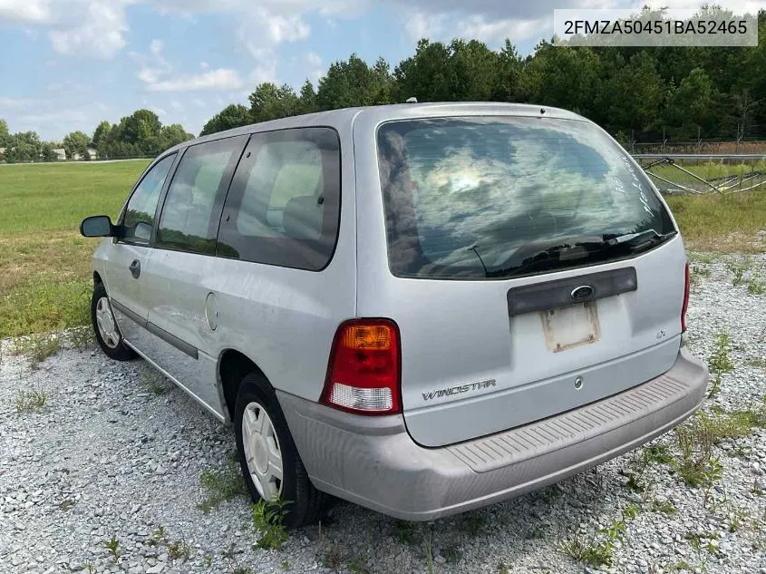 2FMZA50451BA52465 2001 Ford Windstar Lx