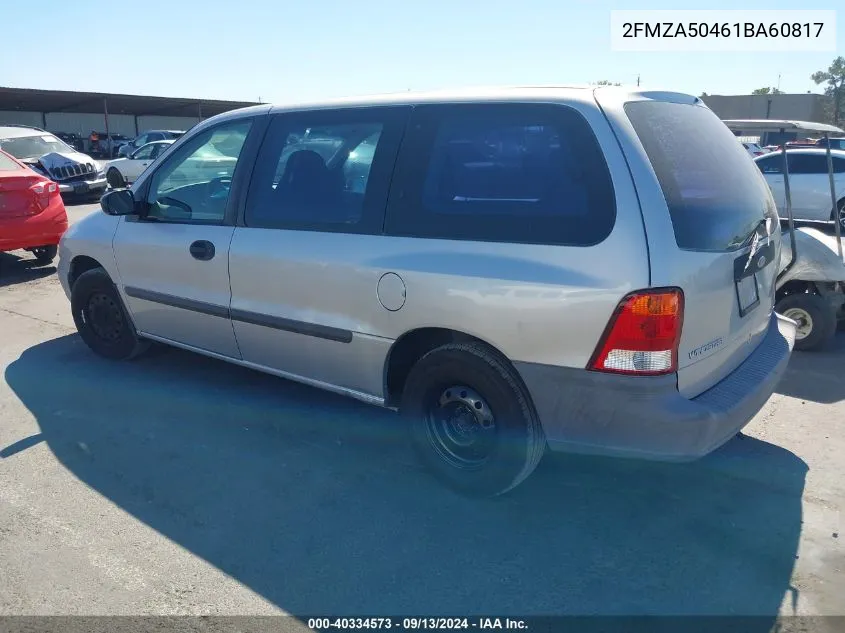 2001 Ford Windstar Lx VIN: 2FMZA50461BA60817 Lot: 40334573