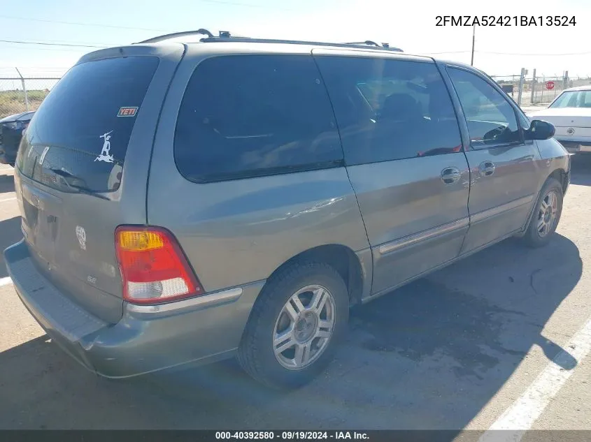 2001 Ford Windstar Se VIN: 2FMZA52421BA13524 Lot: 40392580