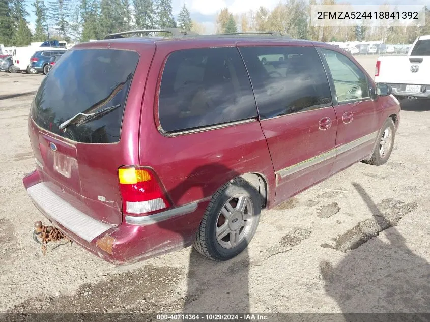 2001 Ford Windstar Se VIN: 2FMZA524418841392 Lot: 40714364