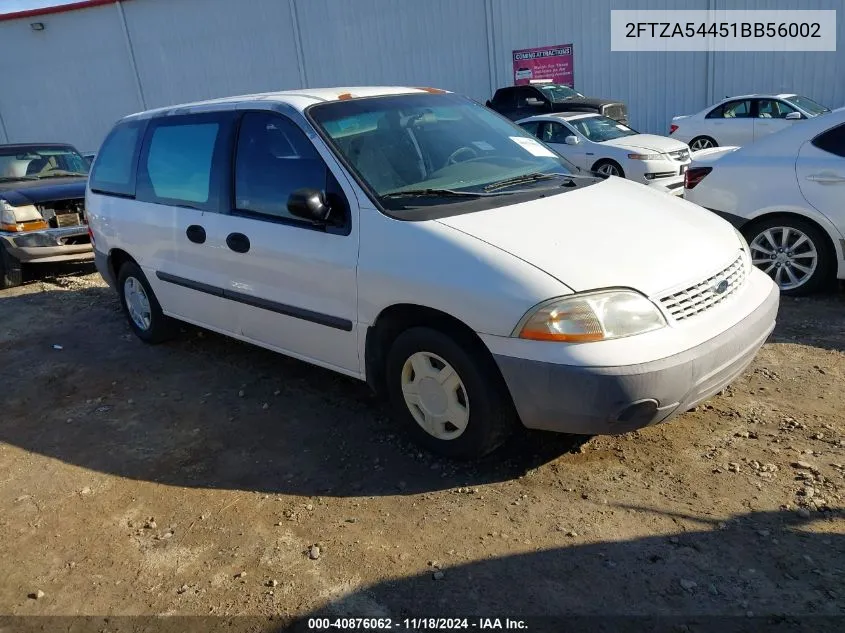 2001 Ford Windstar Standard VIN: 2FTZA54451BB56002 Lot: 40876062