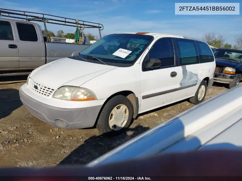 2001 Ford Windstar Standard VIN: 2FTZA54451BB56002 Lot: 40876062