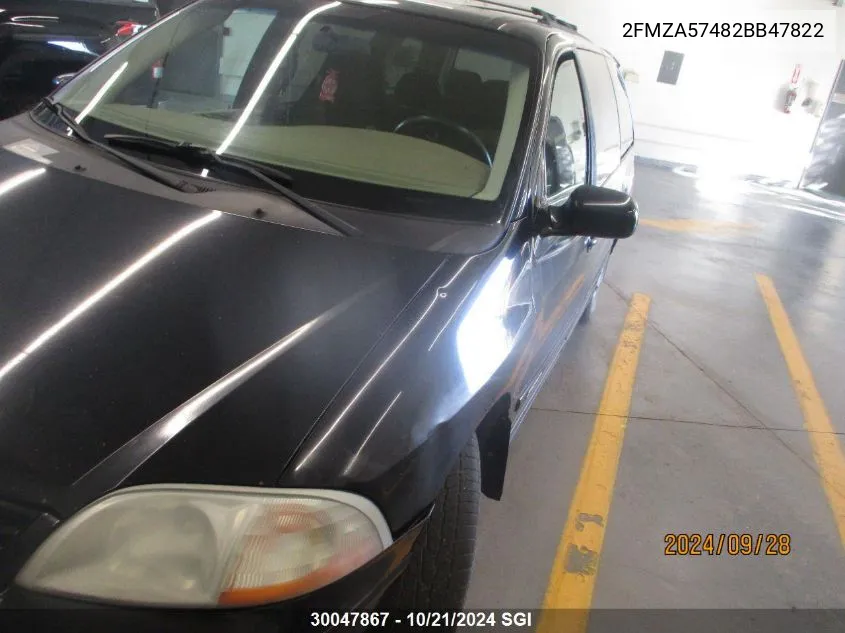 2002 Ford Windstar Sport VIN: 2FMZA57482BB47822 Lot: 30047867