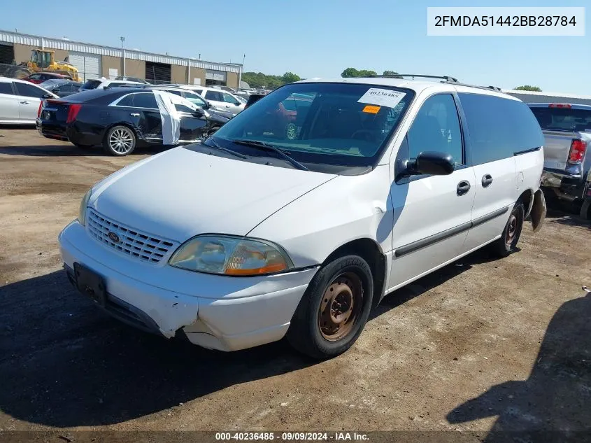 2002 Ford Windstar Lx VIN: 2FMDA51442BB28784 Lot: 40236485