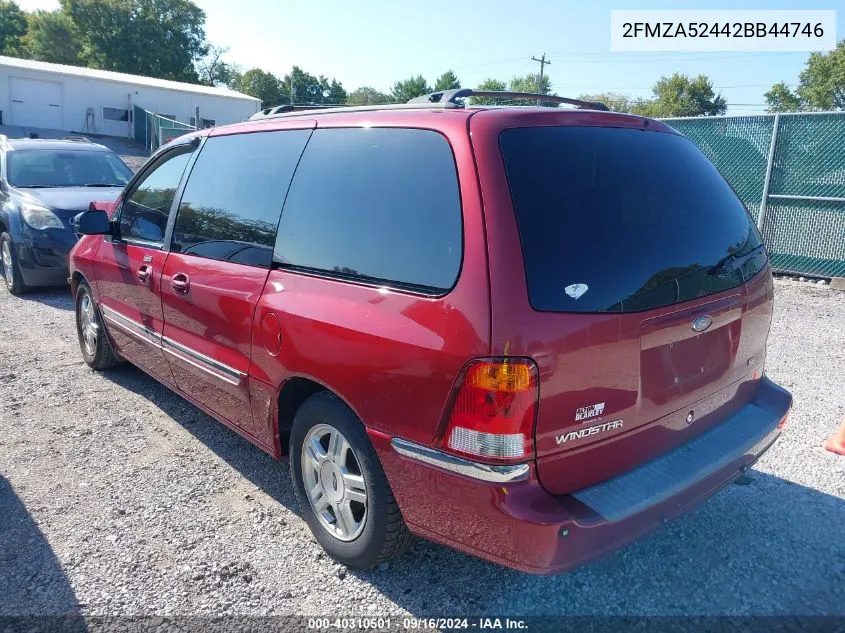 2002 Ford Windstar Se VIN: 2FMZA52442BB44746 Lot: 40310501