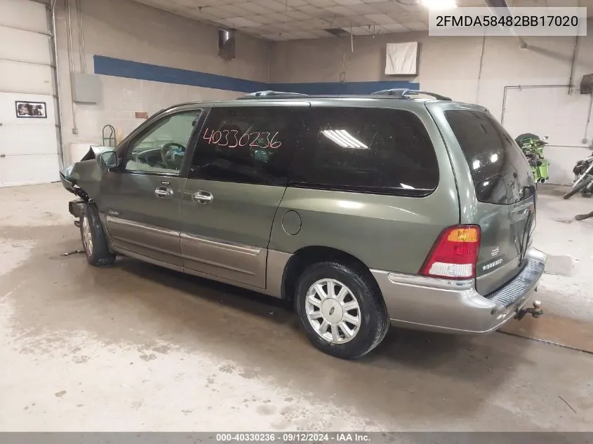 2FMDA58482BB17020 2002 Ford Windstar Limited