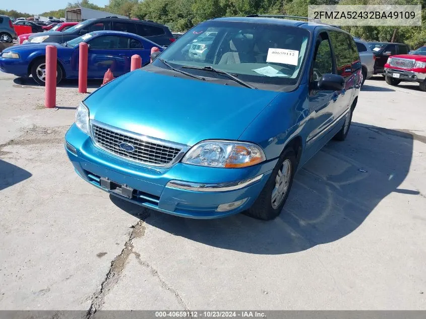 2002 Ford Windstar Se VIN: 2FMZA52432BA49109 Lot: 40659112