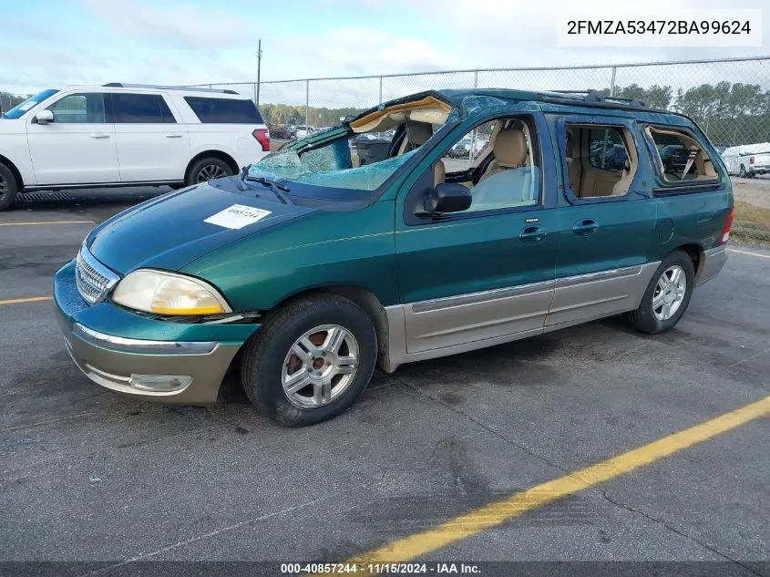 2002 Ford Windstar Sel VIN: 2FMZA53472BA99624 Lot: 40857244