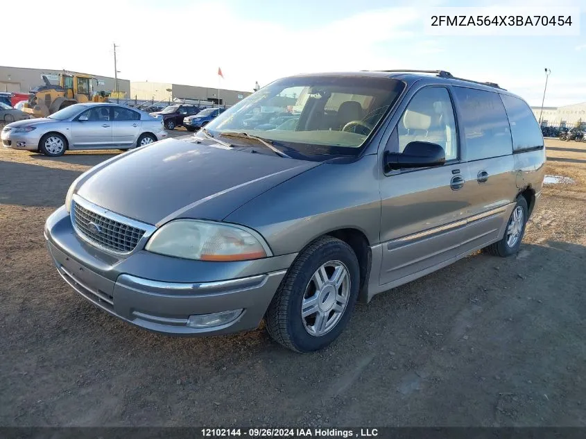 2003 Ford Windstar Sel VIN: 2FMZA564X3BA70454 Lot: 12102144