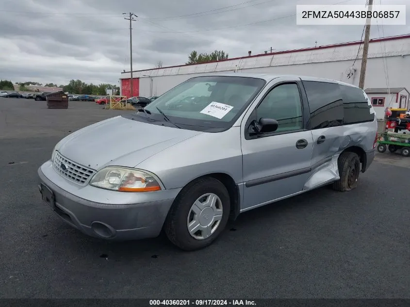 2003 Ford Windstar Standard VIN: 2FMZA50443BB06857 Lot: 40360201