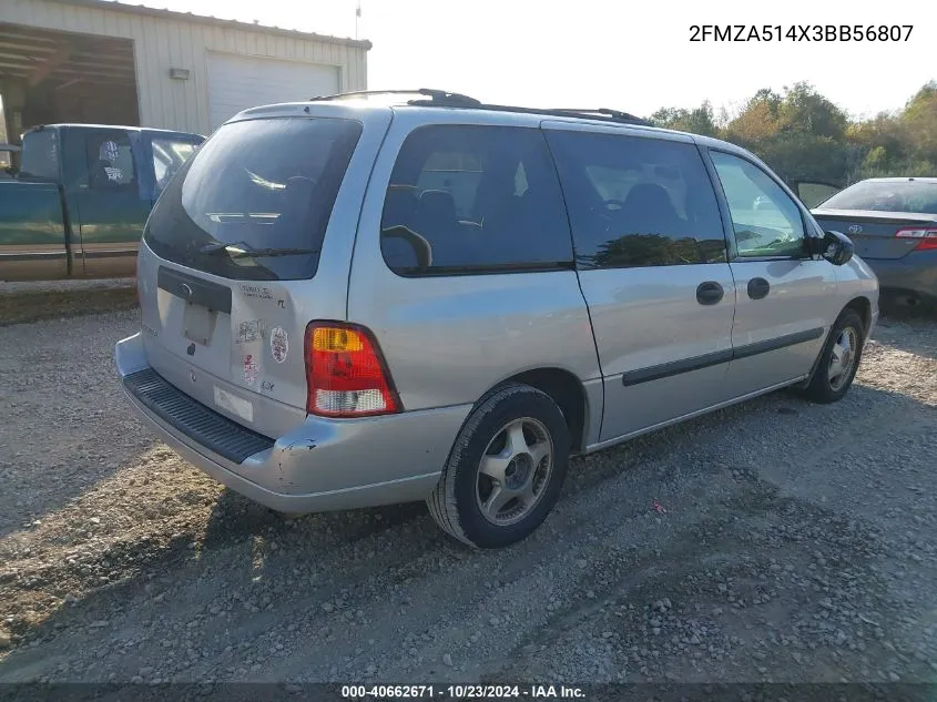 2003 Ford Windstar Lx VIN: 2FMZA514X3BB56807 Lot: 40662671