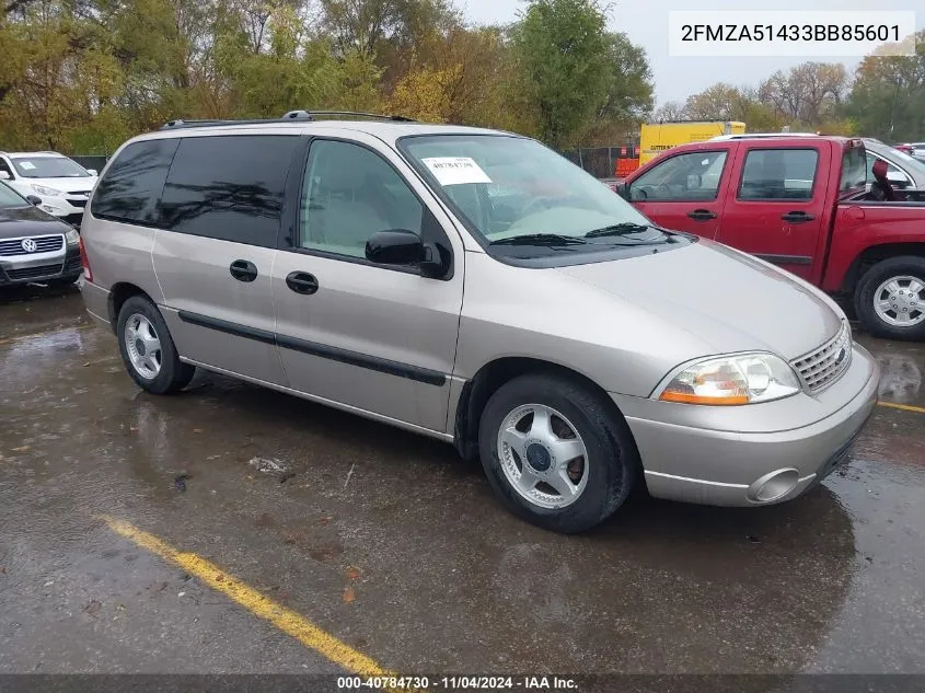 2003 Ford Windstar Lx VIN: 2FMZA51433BB85601 Lot: 40784730