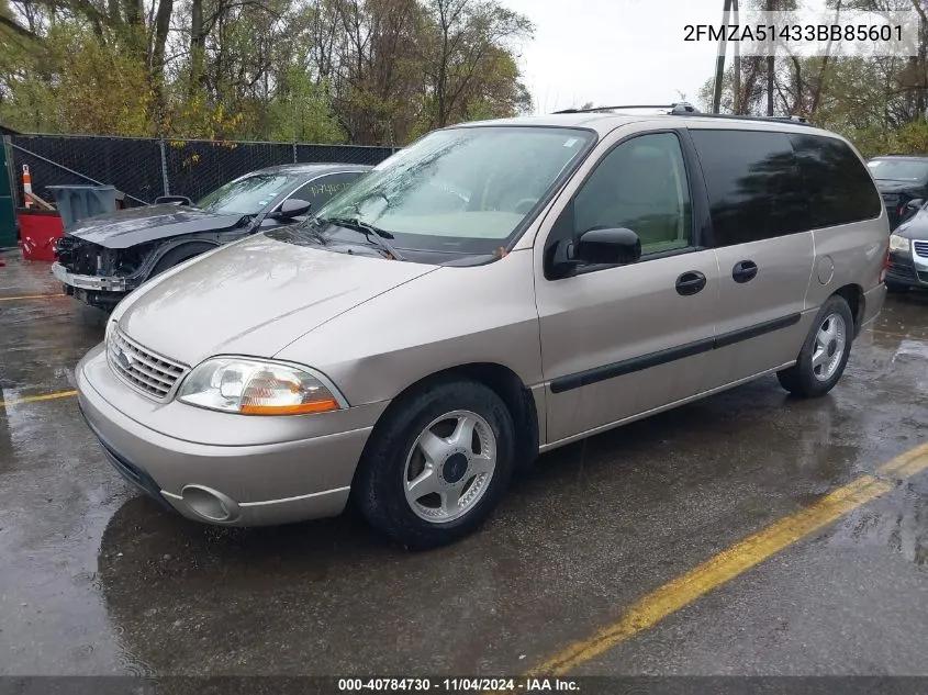 2003 Ford Windstar Lx VIN: 2FMZA51433BB85601 Lot: 40784730