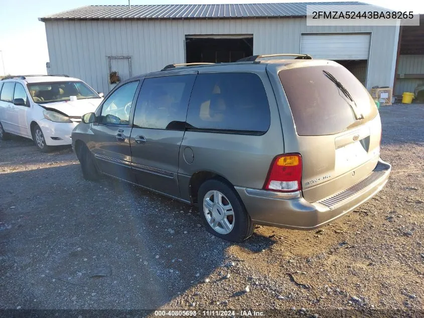 2003 Ford Windstar Se VIN: 2FMZA52443BA38265 Lot: 40805698