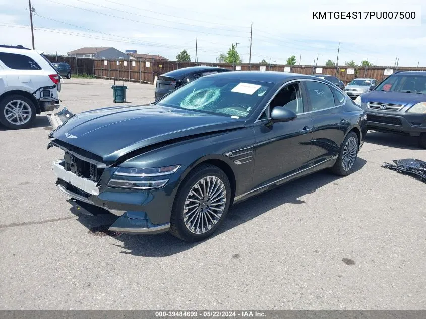 2023 Genesis Electrified G80 VIN: KMTGE4S17PU007500 Lot: 39484699