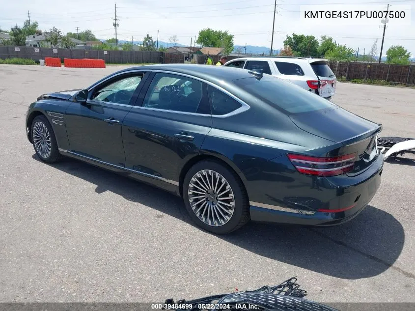 2023 Genesis Electrified G80 VIN: KMTGE4S17PU007500 Lot: 39484699