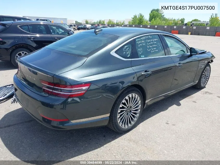 2023 Genesis Electrified G80 VIN: KMTGE4S17PU007500 Lot: 39484699