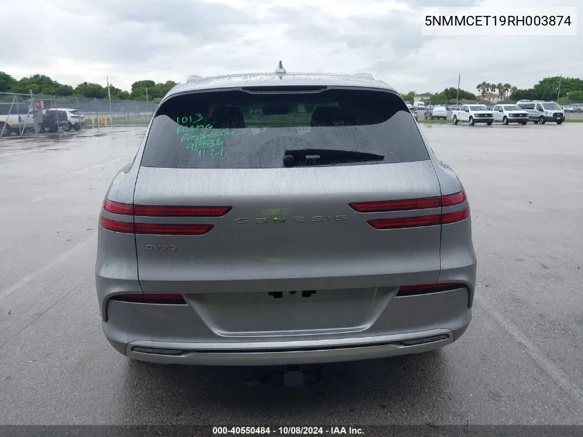 2024 Genesis Electrified Gv70 Advanced Awd VIN: 5NMMCET19RH003874 Lot: 40550484