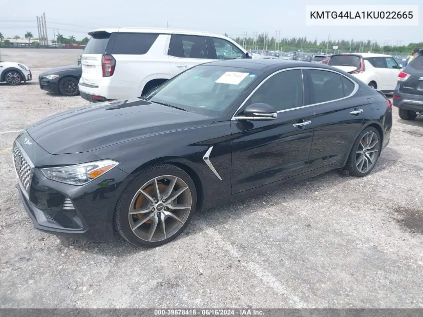 KMTG44LA1KU022665 2019 Genesis G70 2.0T Advanced