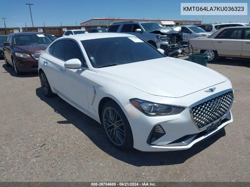 2019 Genesis G70 Advanced VIN: KMTG64LA7KU036323 Lot: 39704689