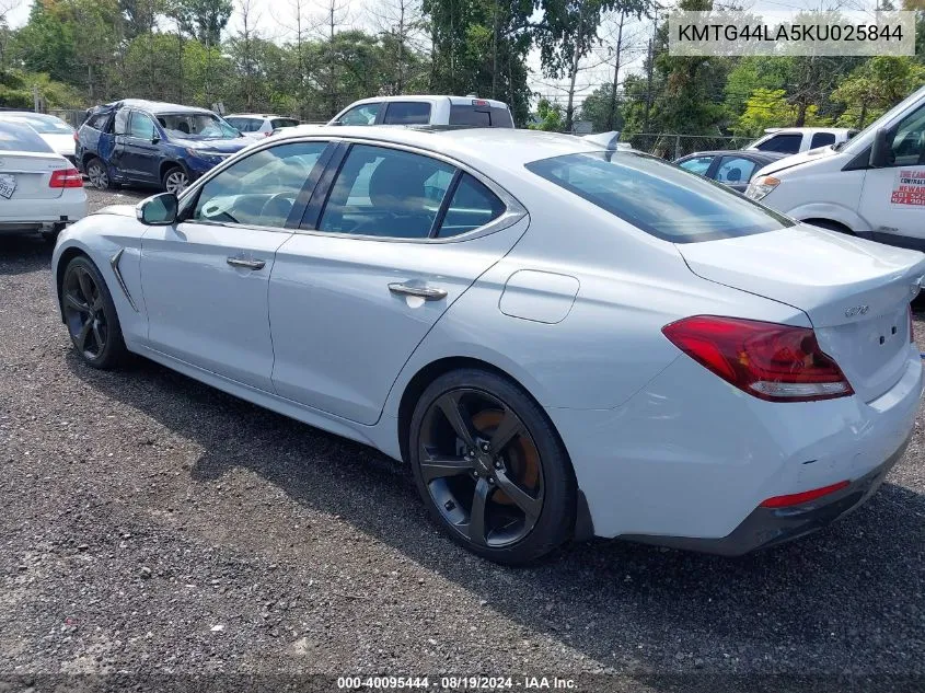 2019 Genesis G70 2.0T Advanced VIN: KMTG44LA5KU025844 Lot: 40095444