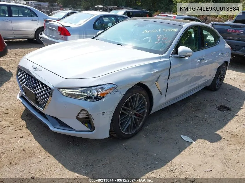 2019 Genesis G70 VIN: KMTG74LE9KU013884 Lot: 40213074