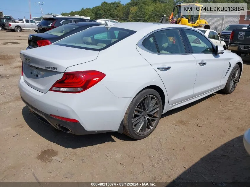 2019 Genesis G70 VIN: KMTG74LE9KU013884 Lot: 40213074