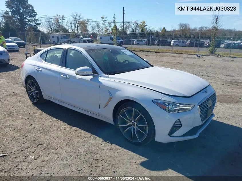 2019 Genesis G70 2.0T Advanced VIN: KMTG44LA2KU030323 Lot: 40663837