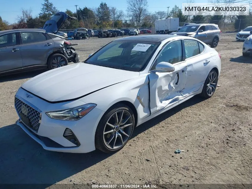 2019 Genesis G70 2.0T Advanced VIN: KMTG44LA2KU030323 Lot: 40663837