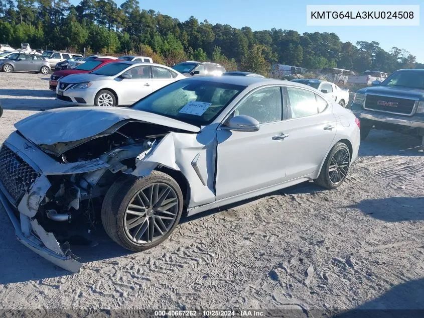 2019 Genesis G70 2.0T Advanced VIN: KMTG64LA3KU024508 Lot: 40667262