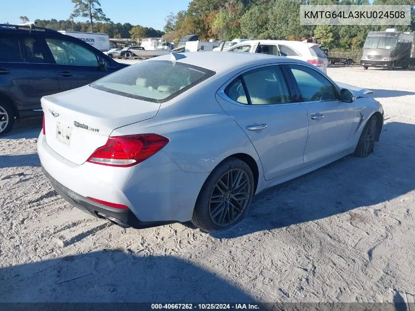 2019 Genesis G70 2.0T Advanced VIN: KMTG64LA3KU024508 Lot: 40667262