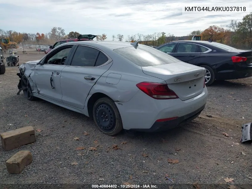 2019 Genesis G70 2.0T Advanced VIN: KMTG44LA9KU037818 Lot: 40684402