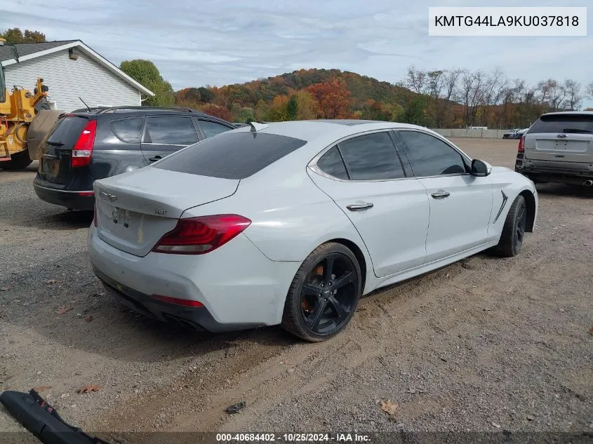 2019 Genesis G70 2.0T Advanced VIN: KMTG44LA9KU037818 Lot: 40684402