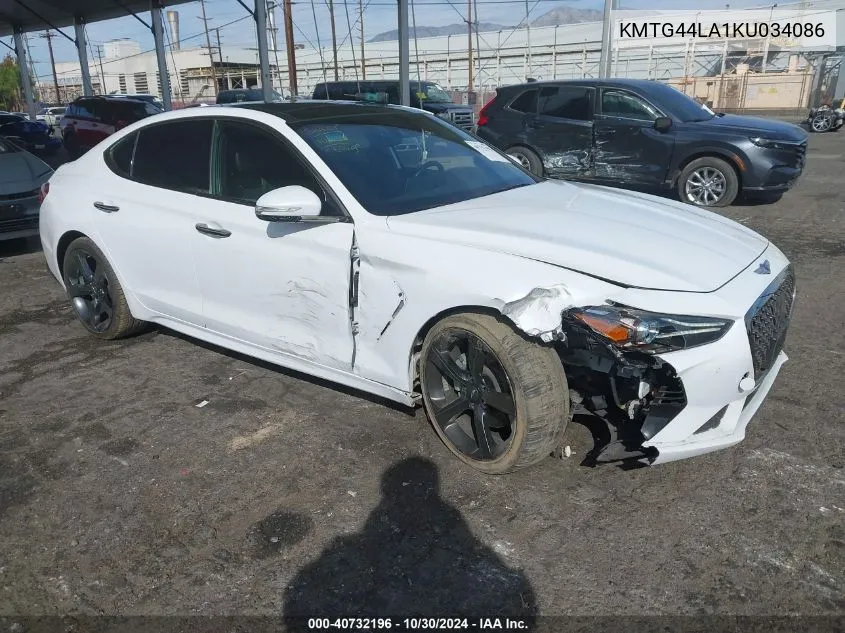 2019 Genesis G70 2.0T Advanced VIN: KMTG44LA1KU034086 Lot: 40732196