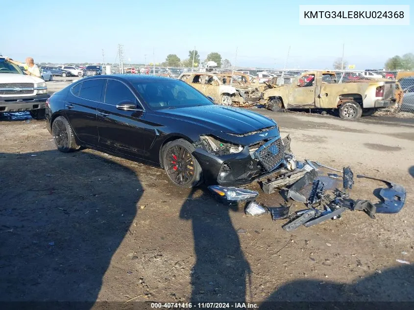 2019 Genesis G70 3.3T Advanced VIN: KMTG34LE8KU024368 Lot: 40741416