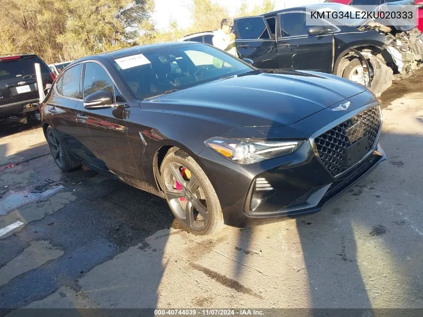 2019 Genesis G70 3.3T Advanced VIN: KMTG34LE2KU020333 Lot: 40744039