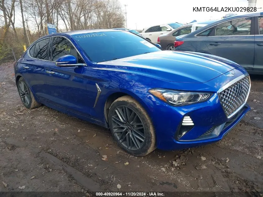 2019 Genesis G70 2.0T Advanced VIN: KMTG64LA2KU029828 Lot: 40920964