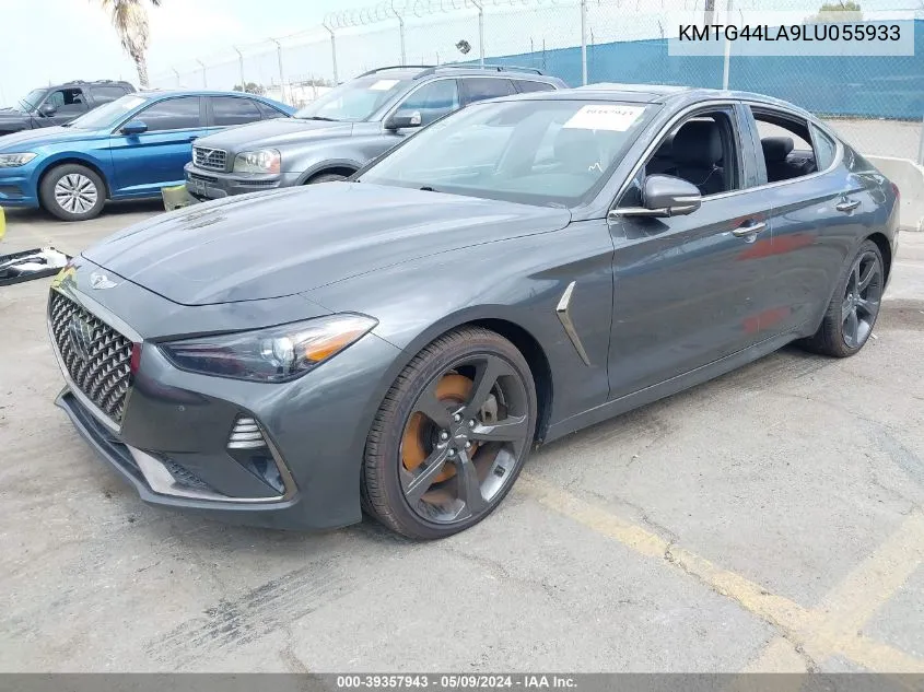 2020 Genesis G70 2.0T Rwd VIN: KMTG44LA9LU055933 Lot: 39357943