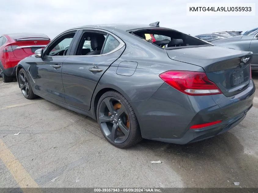 2020 Genesis G70 2.0T Rwd VIN: KMTG44LA9LU055933 Lot: 39357943